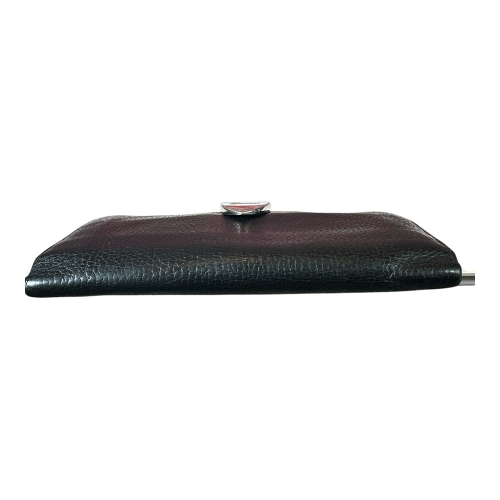 Gucci Vintage Continental Black Leather Wallet with Pebbled Texture - Picture 4 of 14